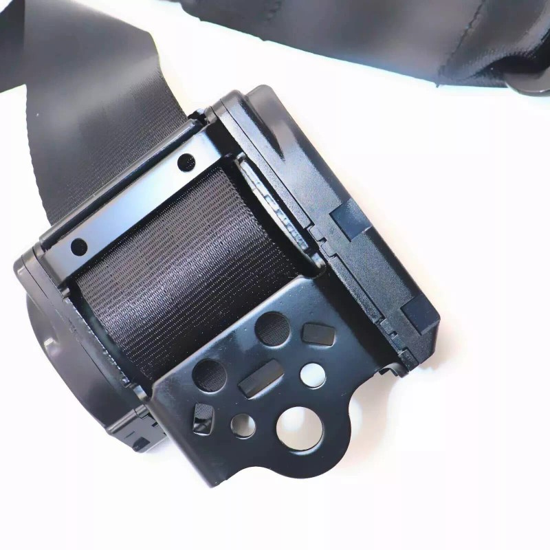 C-HORSE 2 Retractable 3 Point Safety Black Seat Belt Straps
