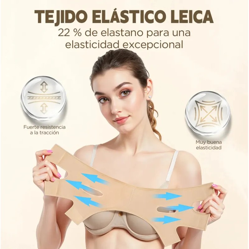 Mentonera Faja Reduce Arruga Papada Parche Para Afinar Nariz