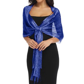 BANETTETA Shawls and Wraps for Evening Dresses Shall for Women Shawls and Wraps for Women Dressy Shawls and Wraps for Evening Wear Shawl Wrap Fall (Royal Blue)
