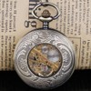 Tiong Unique Octopus Hollow Mechanical Pocket Watches with Chain Men's