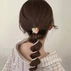 Heart hair clip, hair braid, ponytail, telephone cord hair tie / 하트 머리핀 헤어어브레이드 포니테일 전화선 머리끈