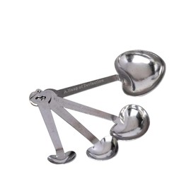 25 sets Double Heart Measuring Spoons Gifts - Wedding Party Gift Favors Accessories Decorations Supplies