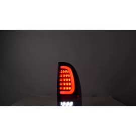 Winjet LED Tail Lights For 2005-2015 Toyota Tacoma Clear Lens Turn Signal Brake Lamps