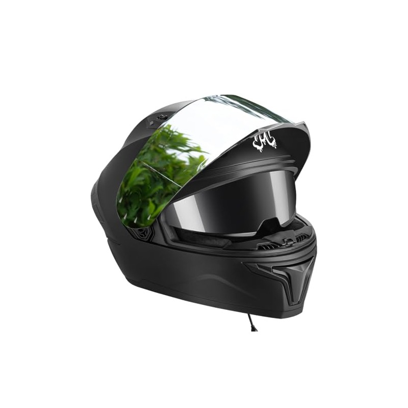 MOCOERL Casco Integral para Moto Certificado Dot con Bluetooth Puede