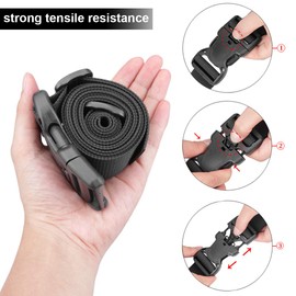 MAGARROW 38" 58" × 1.5" Utility Straps with Buckle Adjustable, 4-Pack (58-inches)