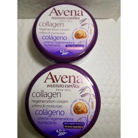 Avena 2 PACK AVENA COLLAGEN REGENERATION CREAM SOFTENS & MOISTURIZES 6.7 FL OZ EACH