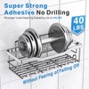 EUDELE 5-Pack Rustproof Stainless Steel Shower Caddy – No Drill