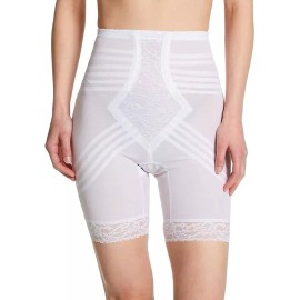 Rago Shapewear Shapette Firm Control Long Leg White Shaper Plus Size 40/5XL