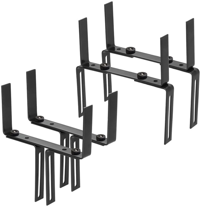 com-four® 4x flower box holder for balcony parapets and railings