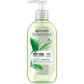 Garnier Skin Active Face Wash with Green Tea for Oily Skin 6.7 lbs oz.Size / 녹차 지성 피부를 사용한 가르니에 스킨 액티브 페이스 워시 6.7파운드 온스. Size