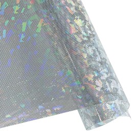 12*53inch Holographic Transparent Jelly Vinyl Clear Waterproof Synthetic TPU Leather Fabric for Hair Bows Earrings AccessoriesColor: 420-11, Specifications: 30*135cm