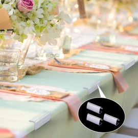 Table Skirting Clips Table Skirt Clips Table Cover Tablecloth Clips Clear Tablecloth Clips Clear Table Clips for Indoor Outdoor Events Wedding Meeting Party Picnic Banquet (150 Pieces)