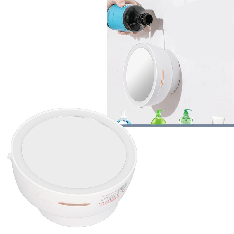 Automatic Foaming Soap Dispenser Rechargeable Infrared Induction Makeup Mirror Touchless