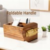 Arflo Acacia Silverware Holder for Party with Handle - Paper