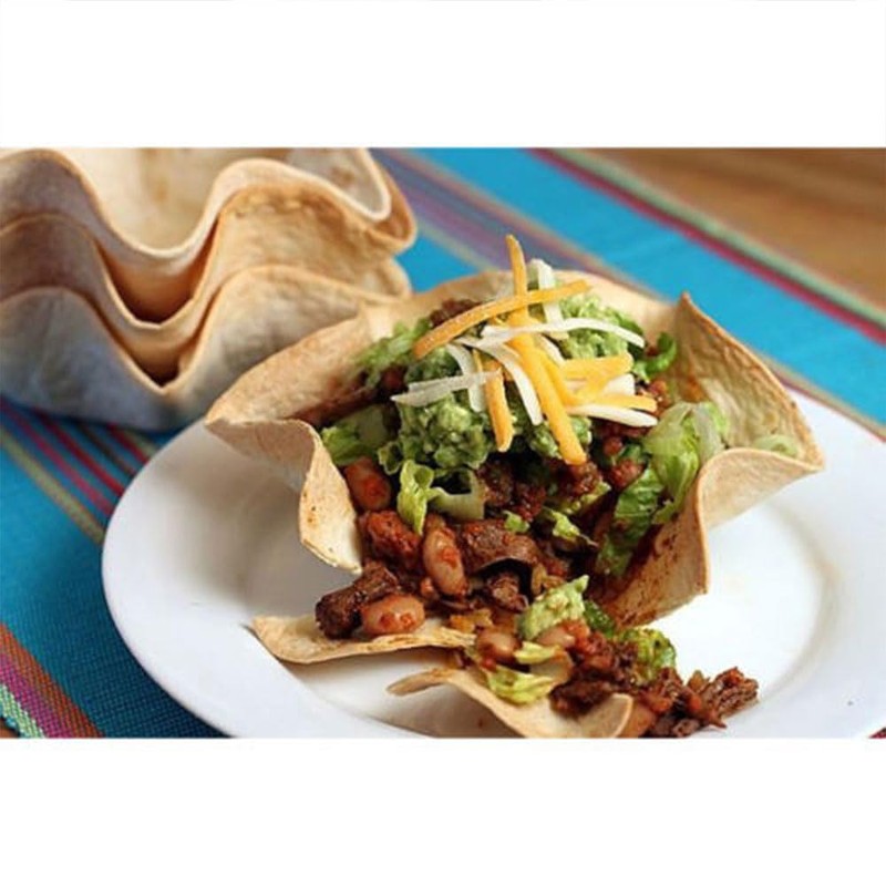 2 Pcs Tortilla Shell Maker, 6" Non-Stick Carbon Steel Fluted