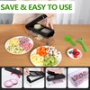 Vegetable Chopper, 4 in 1 Veggie Chopper, Multi-functional Salad Chopper,