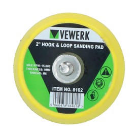 2" / 50mm Hook/Loop Sanding Polishing Backing Pad with M6 Thread for Air Sander