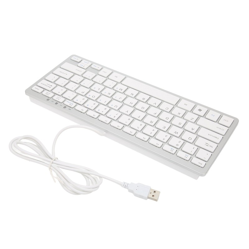 Mini Keyboard Mini Ultra Thin 78 Keys USB Wired Keyboard
