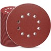 STEBRUAM 30 Pcs 225mm Sanding Discs Grit P150 10 hole