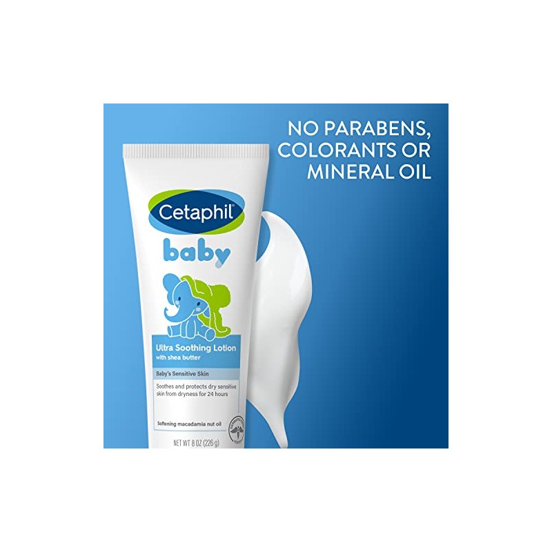 Cetaphil Loción ultra calmante para bebé con manteca de karité,
