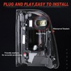 Lathsy LED Tail Light Black Cover with Blind Spot Compatible
