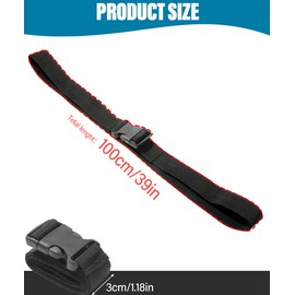 ESEWALAS 38 Inch Battery Tie Down Strap,Battery Straps for Boats,Premium Tie Down Nylon Strap with Quick Release Buckle,Trailer Battery Box Strap