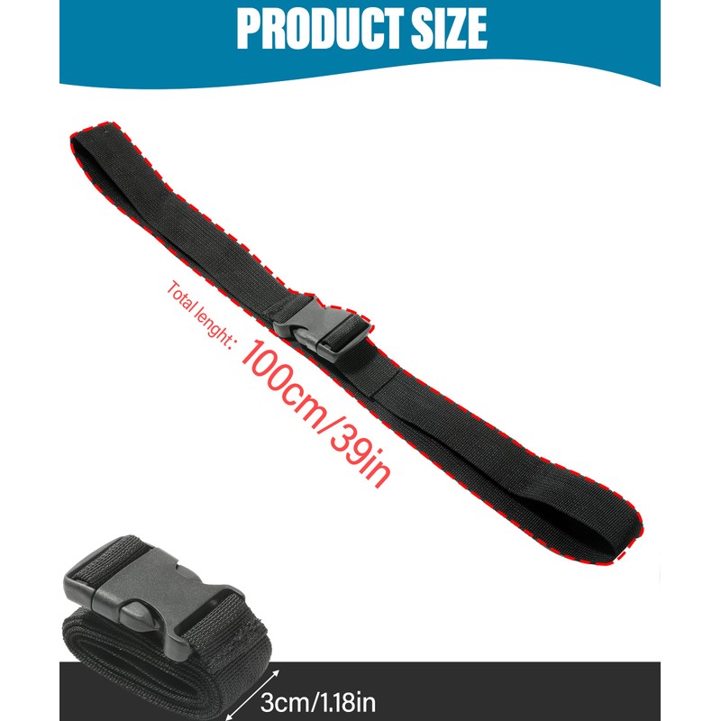 ESEWALAS 38 Inch Battery Tie Down Strap,Battery Straps for Boats,Premium