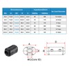 sourcing map Clip-on Ferrite Ring Core Anti-interference Noise for 3mm/