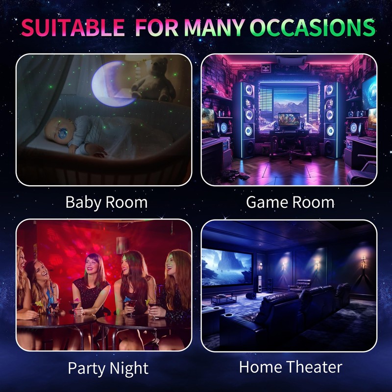 Astronaut Star Projector Night Light for Bedroom,Nebula Galaxy Ceiling Led