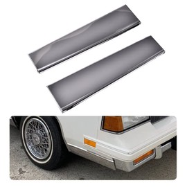 CROSSDESIGN Front Lower Fender Chrome Molding Trim Compatible with 1981-1988 Cutlass Supreme 25530752, 25530753