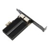 PCIe Network Card 2.5Gbps Dual Port Gold Plated Pin Aluminium
