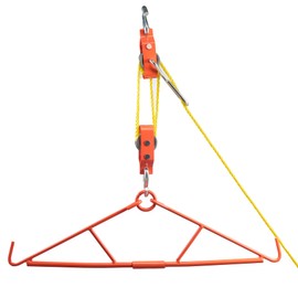KNINE OUTDOORS Game Hanging Gambrel & Hoist Kit, Hoist Pulley System, Deer Hunting Accessories