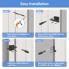 Gate Latch, BARNSMITH Heavy Duty Double Side Gate Latches, Matte