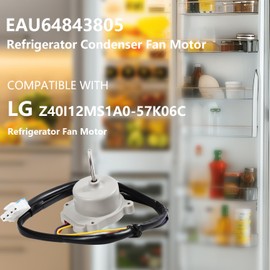 Smtime EAU64843805 Refrigerator Condenser Fan Motor Fit for LG Replaces AP6992868 PS16223525 EAP16223525 EAU65058302 Z40I12MS1A0-57K06C LRFDS3016D/00 LRFDS3006D/00 LRFXC2416S/01 LRMVS2806S/00 DC12V 1A