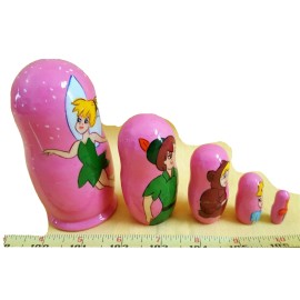 Russia Tinker Bell Nesting Dolls/5-pc Sets/Wood/Russ