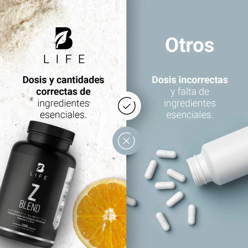 Life Zinc Colágeno Vitamina 200 Cápsulas