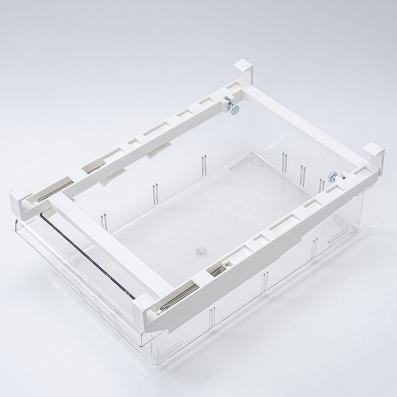 Refrigerator Drawer Large Capacity Transparent Rectangular Fridge Under Shelf Drawer