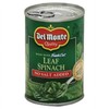 Del Monte No Salt Added Leaf Spinach 13.5oz Can (Pack