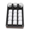 Mini Custom Keypad 12 Keys 3 Knobs Programmable Blue Switch