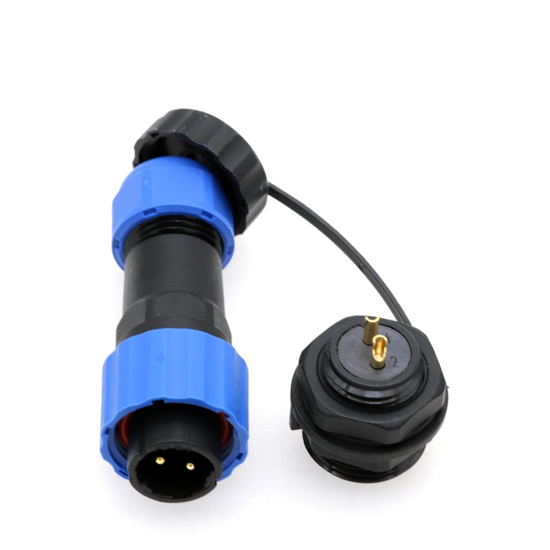 ZBLZGP SD16 2-Pin Male Quick Disconnect Cable Plug Socket Waterproof