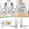 ANNFUZ Mechanical Keyless Entry Door Lock with Keypad,Double-Sided Combination Opening