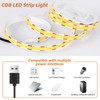 VLAGHPLE USB LED Strip Lights, Super Bright COB LED Strip
