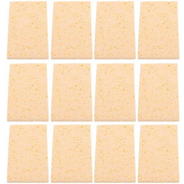 Hohopeti 12pcs Compact Cleaning Sponge for Kitchen Use Household Scrub