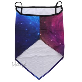 Lightweight Breathable Cooling Earloop Bandana Face Mask Neck Gaiter - Galaxy