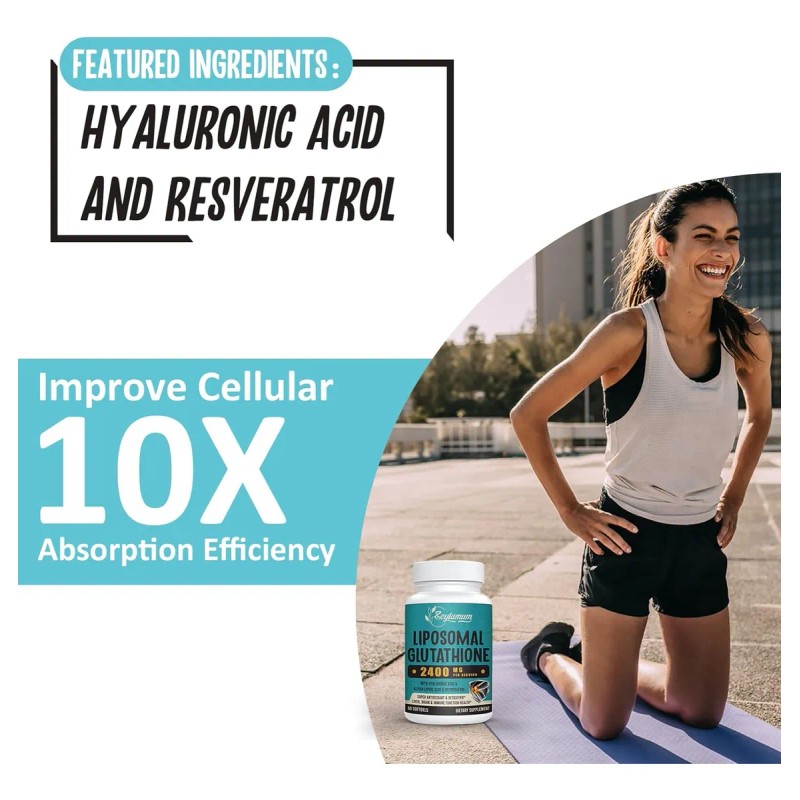 Glutatión Liposomal De 2400 Mg Absorción Máxima 60 Cápsulas