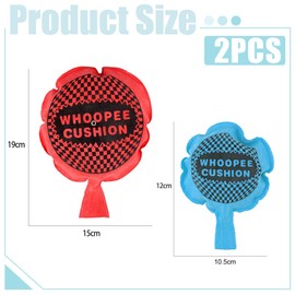 EIROVYA Pack of 2 Children's Fart Cushions, Pups, Salmon Bag, Prank Items, Retro Fart Gag Colourful Joke Item Party (B)