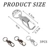 Pack of 3 Metal Keychains, Fashionable and Simple Keychains, Car