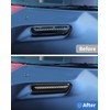 DSWSQ 2pcs Hood Scoop Vent Cover Trim Bezel Ring Compatible