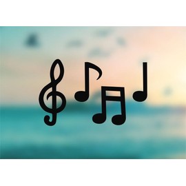 Music Notes - Vinyl Decal - Car Truck Laptop - SELECT SIZE