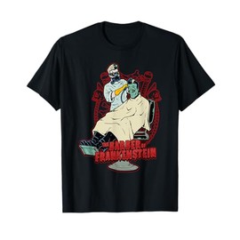 The Barber of Frankenstein Monster Rockabilly Barbershop T-Shirt
